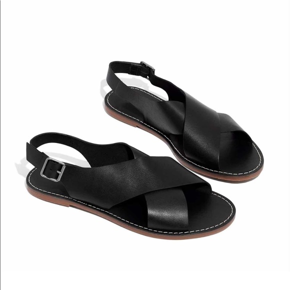Madewell Shoes - Madewell boardwalk black flat sandal